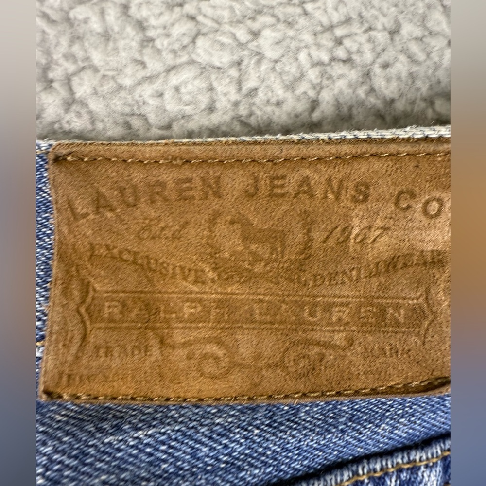 Lauren Ralph Lauren boot cut jeans size 14 medium wash preowned - Picture 8 of 10